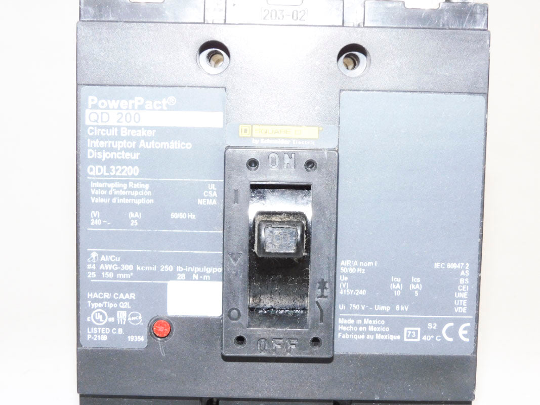 SQUARE D QDL32200 240V 200A NSMP
