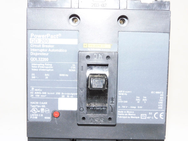 SQUARE D QDL32200 240V 200A NSMP