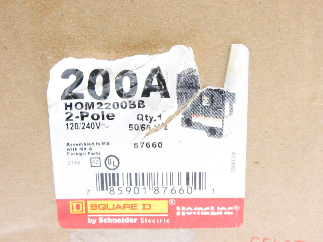 SQUARE D HOM2200BB 120/240V 200A NSMP