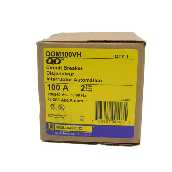 SQUARE D QOM100VH 120/240V 100A NSMP