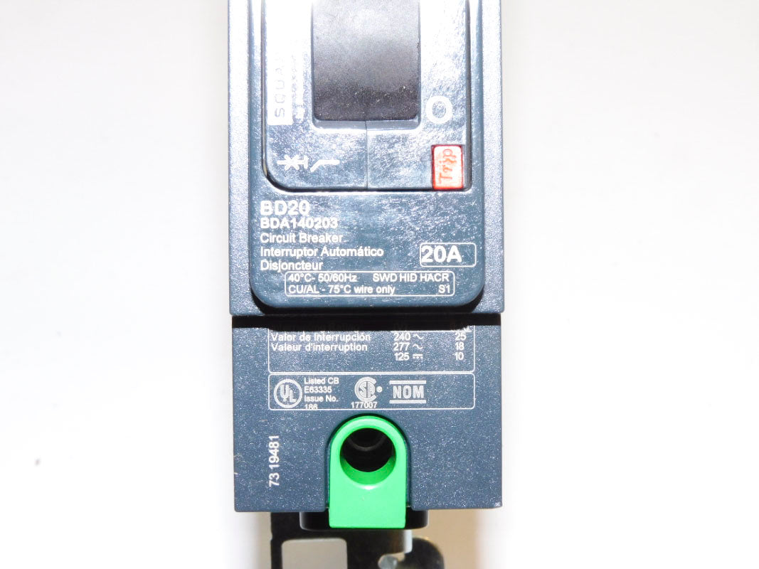 SQUARE D BDA140203 277V 20A NSMP