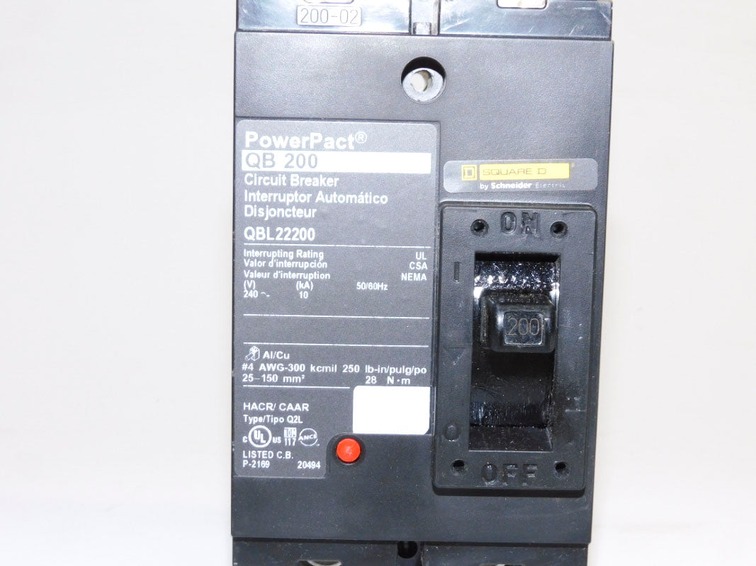 SQUARE D QBL22200 240V 200A (AS PICTURED) NSMP