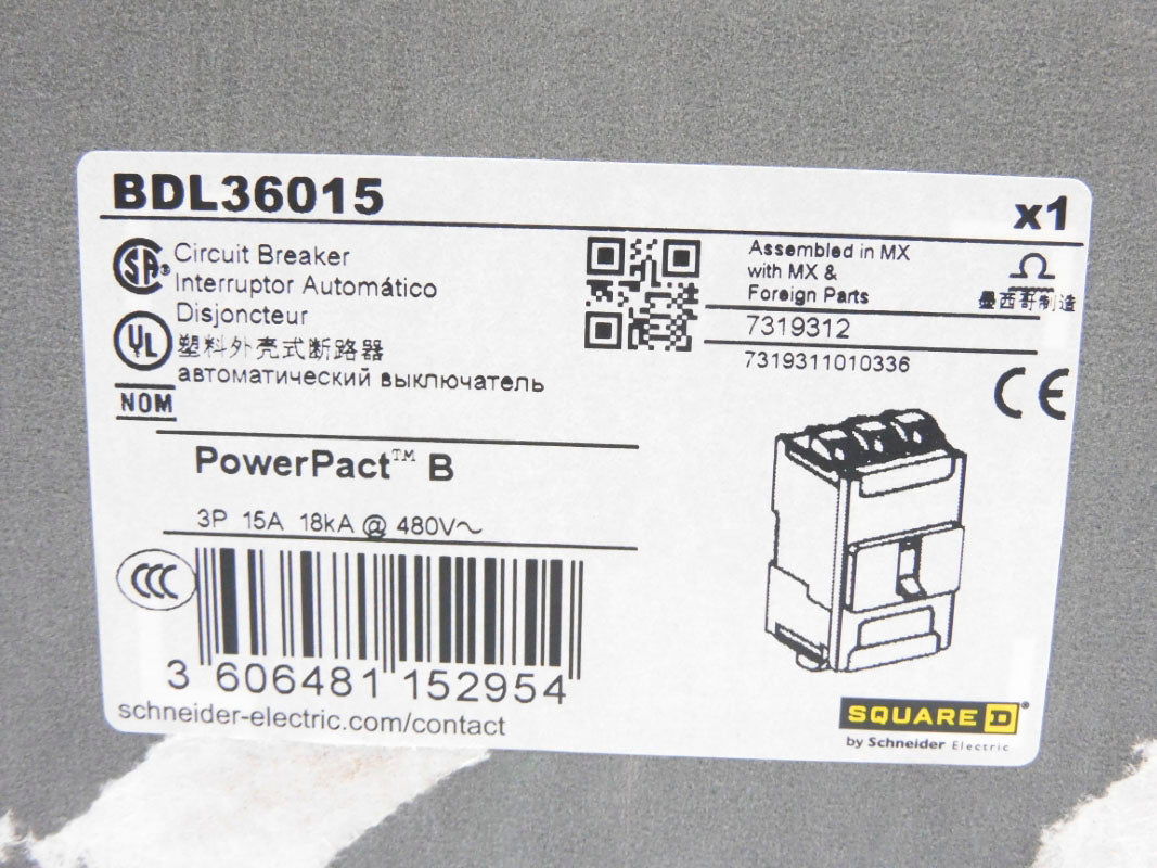 SQUARE D BDL36015 480V 15A NSMP