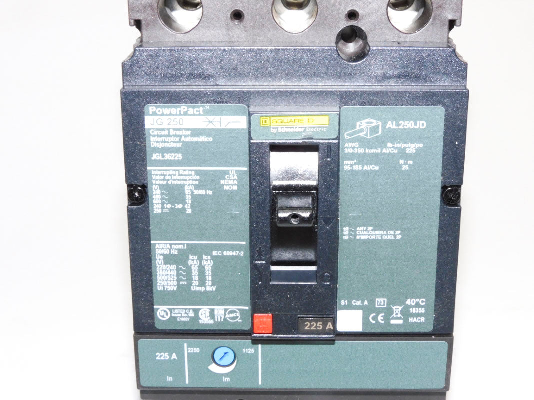SQUARE D JGL36225 600V 225A NSMP