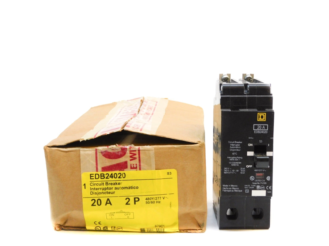 SQUARE D EDB24020 277V 20A NSMP