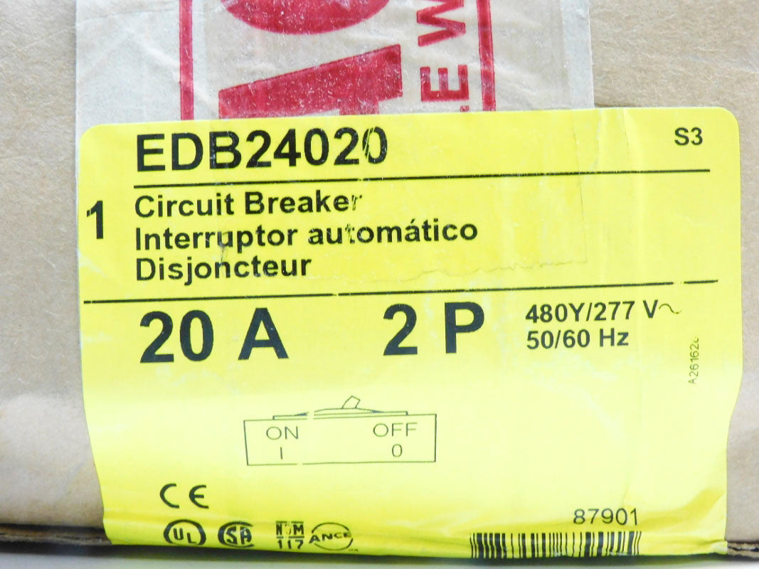 SQUARE D EDB24020 277V 20A NSMP