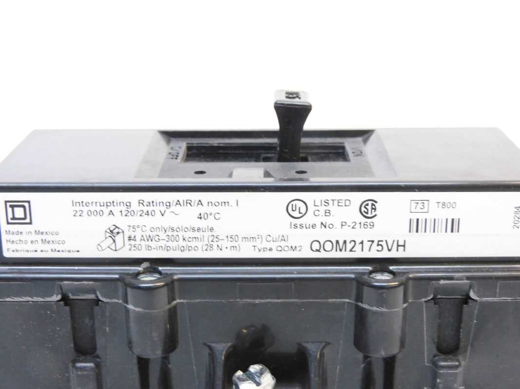 SQUARE D QOM2175VH 120/240V 175A NSMP