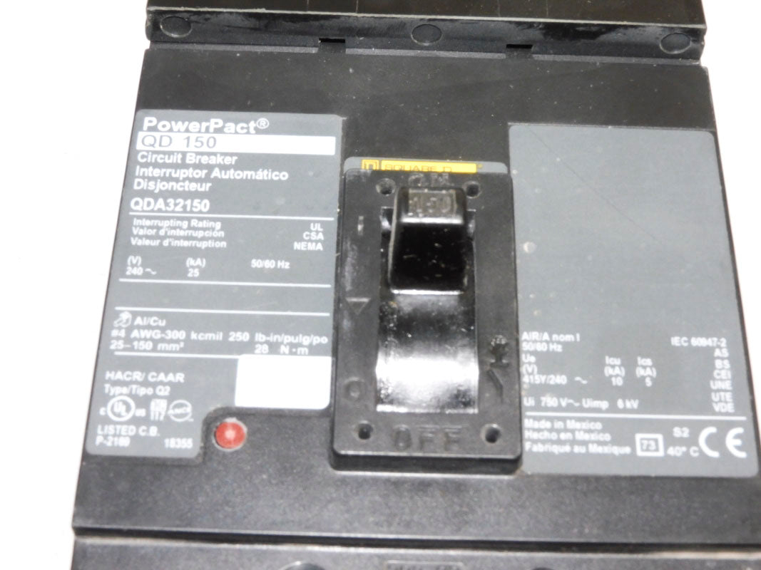 SQUARE D QDA32150 150A 240V NUPI