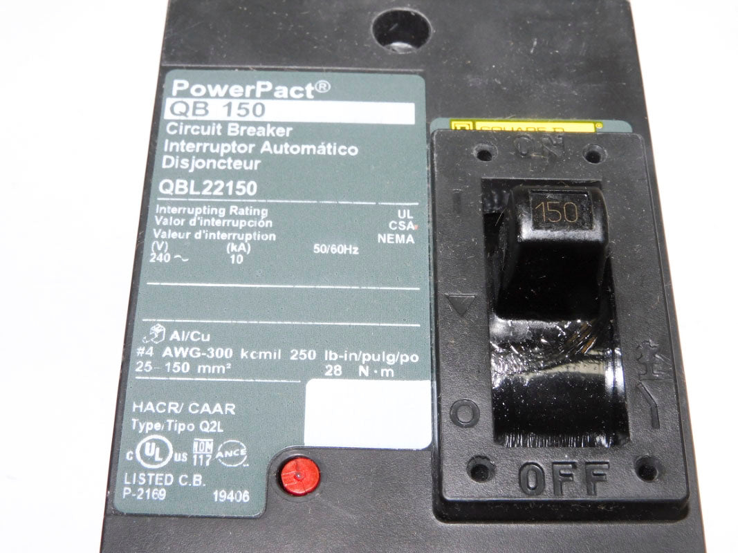 SQUARE D QBL22150 240V 150A NSNP