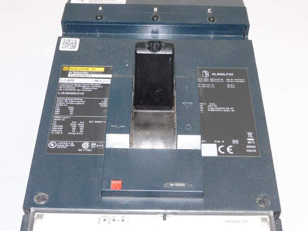 SQUARE D LJA36400U31X 600V 400A NSMP