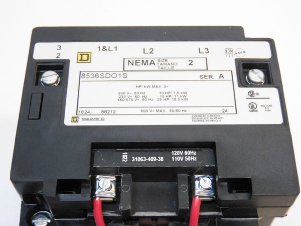 SQUARE D 8536SDO1V02S SER. A 110/120V NSMP