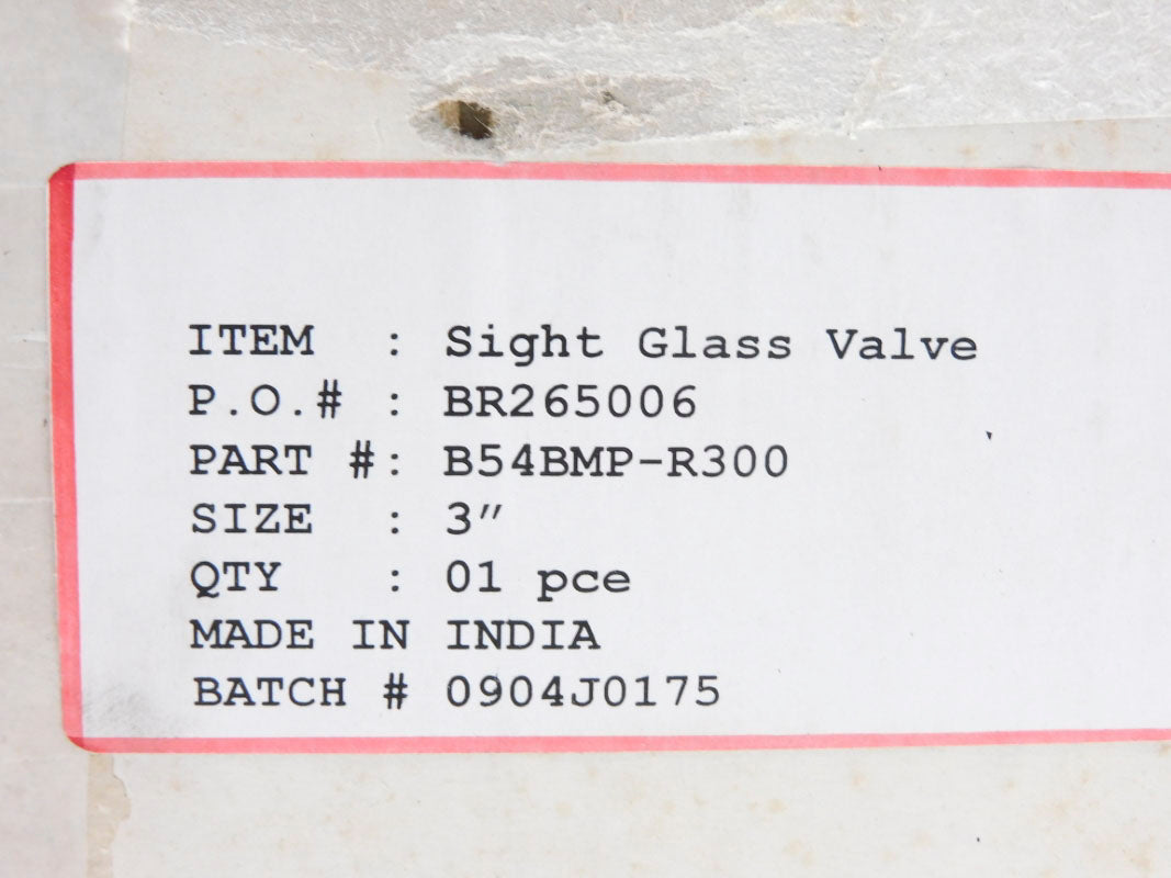 VALVE B54BMP-R300 3" NSMP