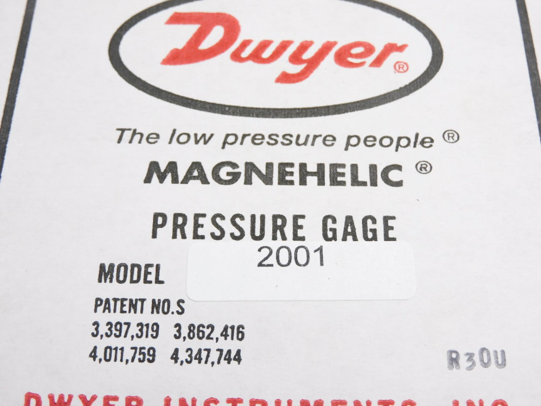 DWYER 2001 15PSI 0-1.0" NSMP