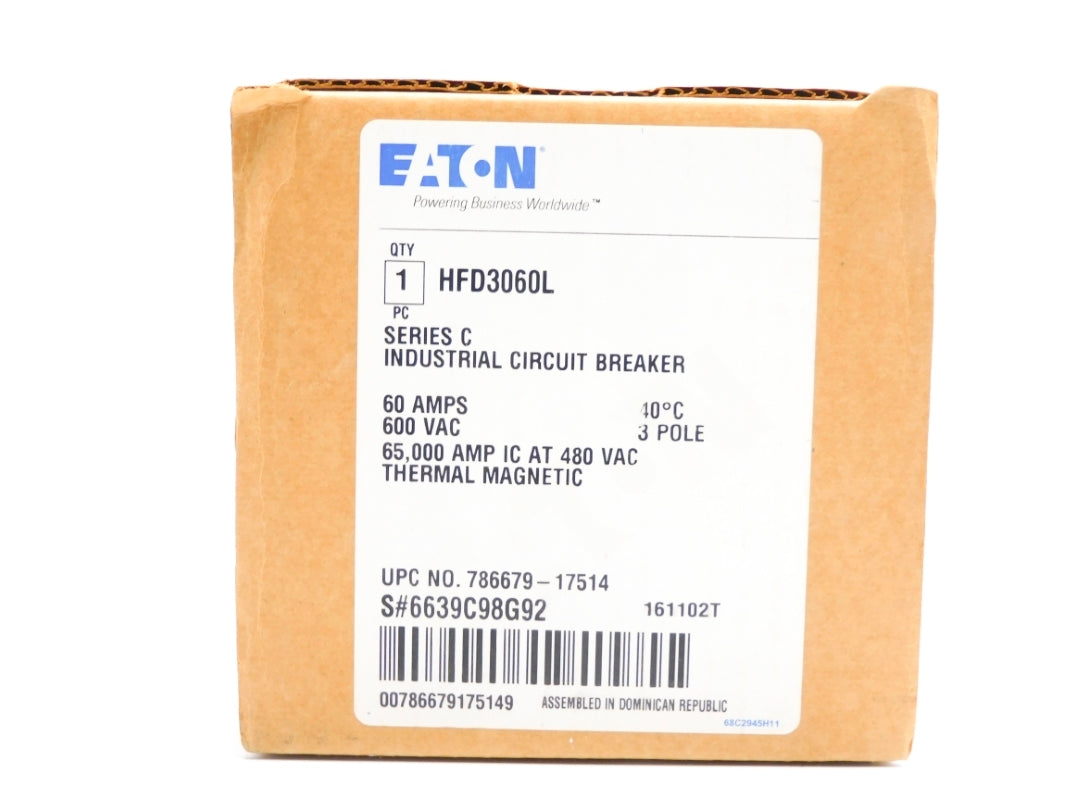 EATON HFD3060L SER. C 600VAC 60A NSMP