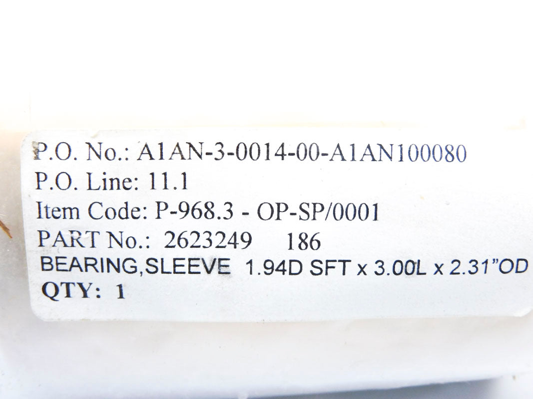SPARE PART P-968.3-OP-SP/0001 2623249 NSNP