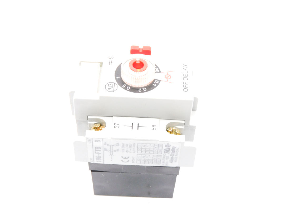 ALLEN BRADLEY 196-FTB SER. B 600VAC 1.2A 0.1-180S (GY/BL) NSMP