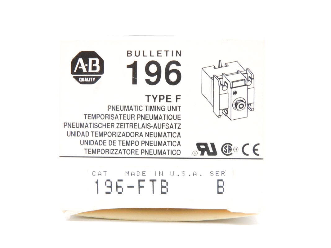 ALLEN BRADLEY 196-FTB SER. B 600VAC 1.2A 0.1-180S (GY/BL) NSMP