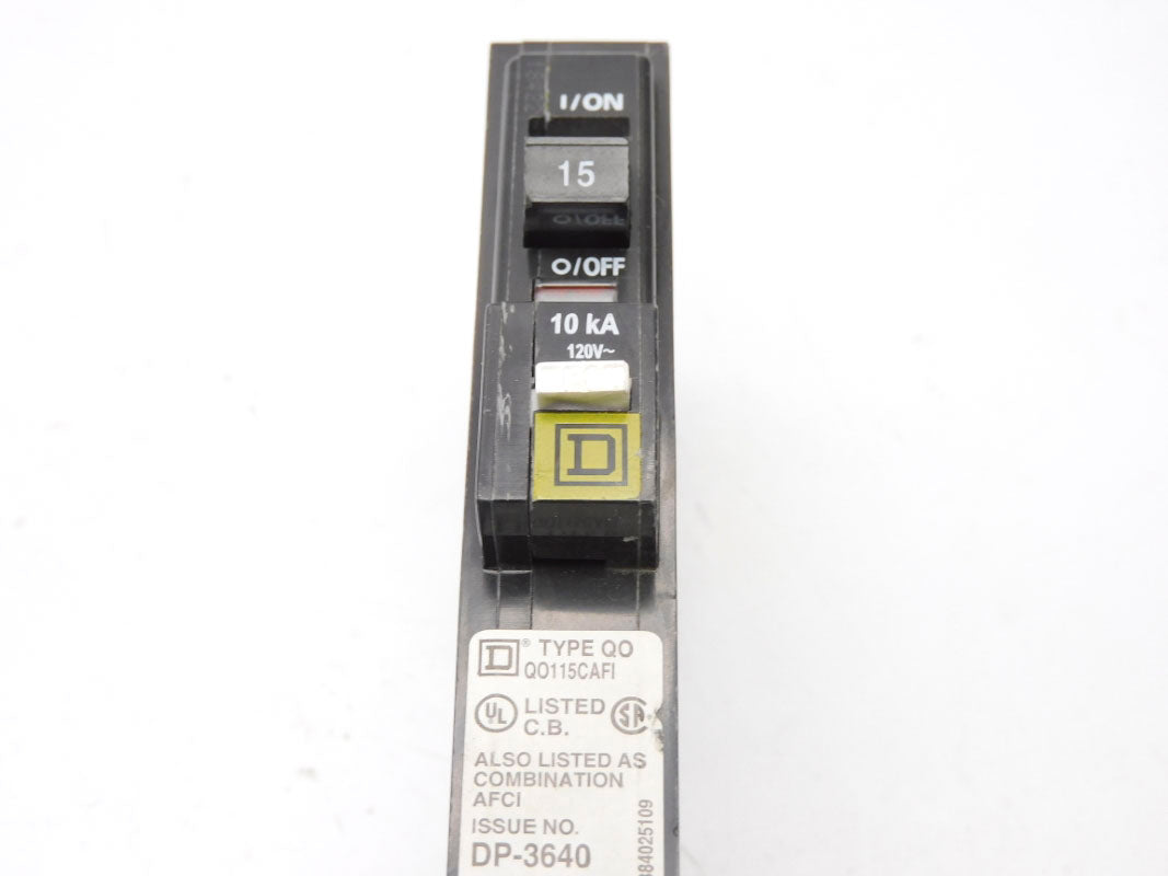 SQUARE D QO115CAFI 120V 15A UNMP