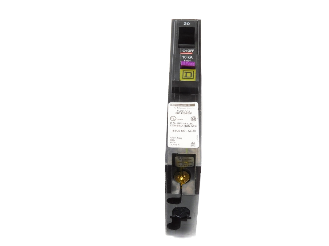 SQUARE D QO120PDF 120V 20A UNMP