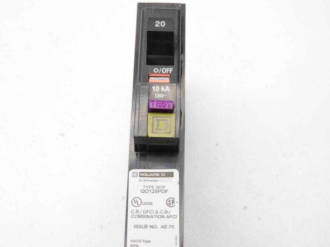 SQUARE D QO120PDF 120V 20A UNMP