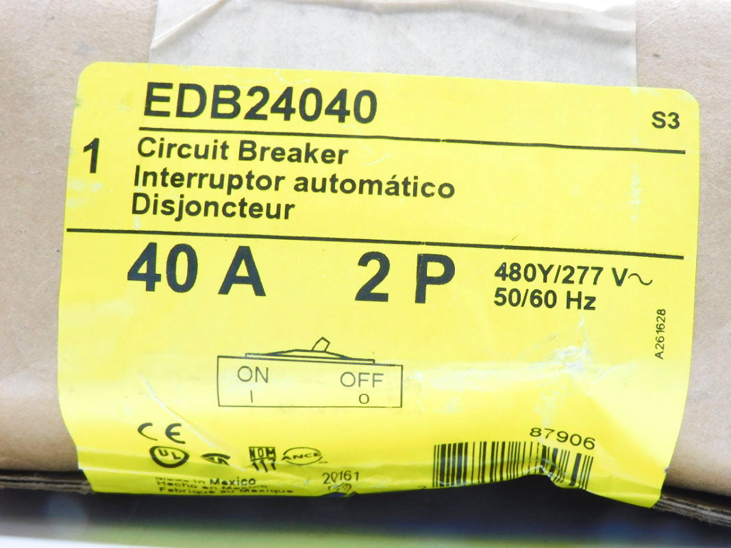 SQUARE D EDB24040 277V 40A NSFS