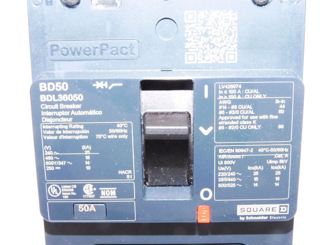 SQUARE D BDL36050 480V 50A NSMP