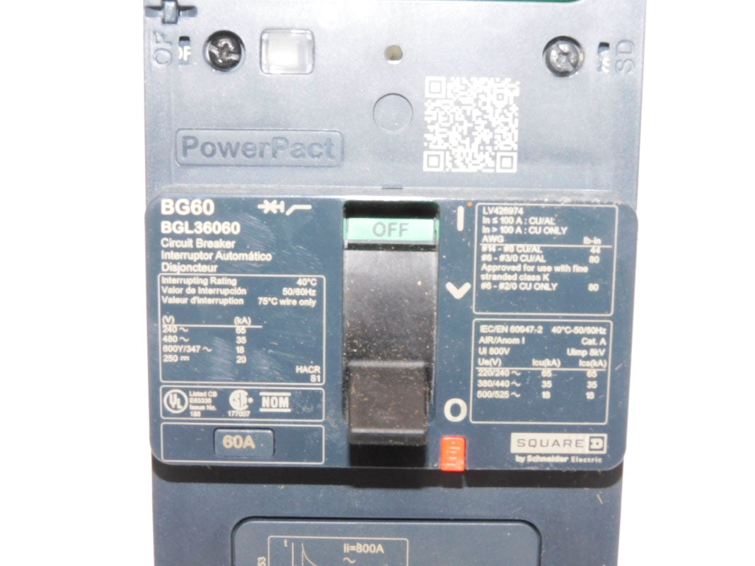 SQUARE D BGL36060 480V 60A  NSMP