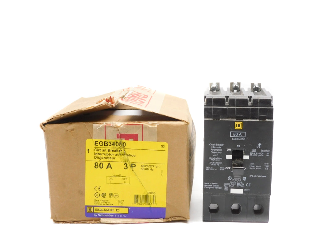 SQUARE D EGB34080 SER. 3 277V 80A NSMP
