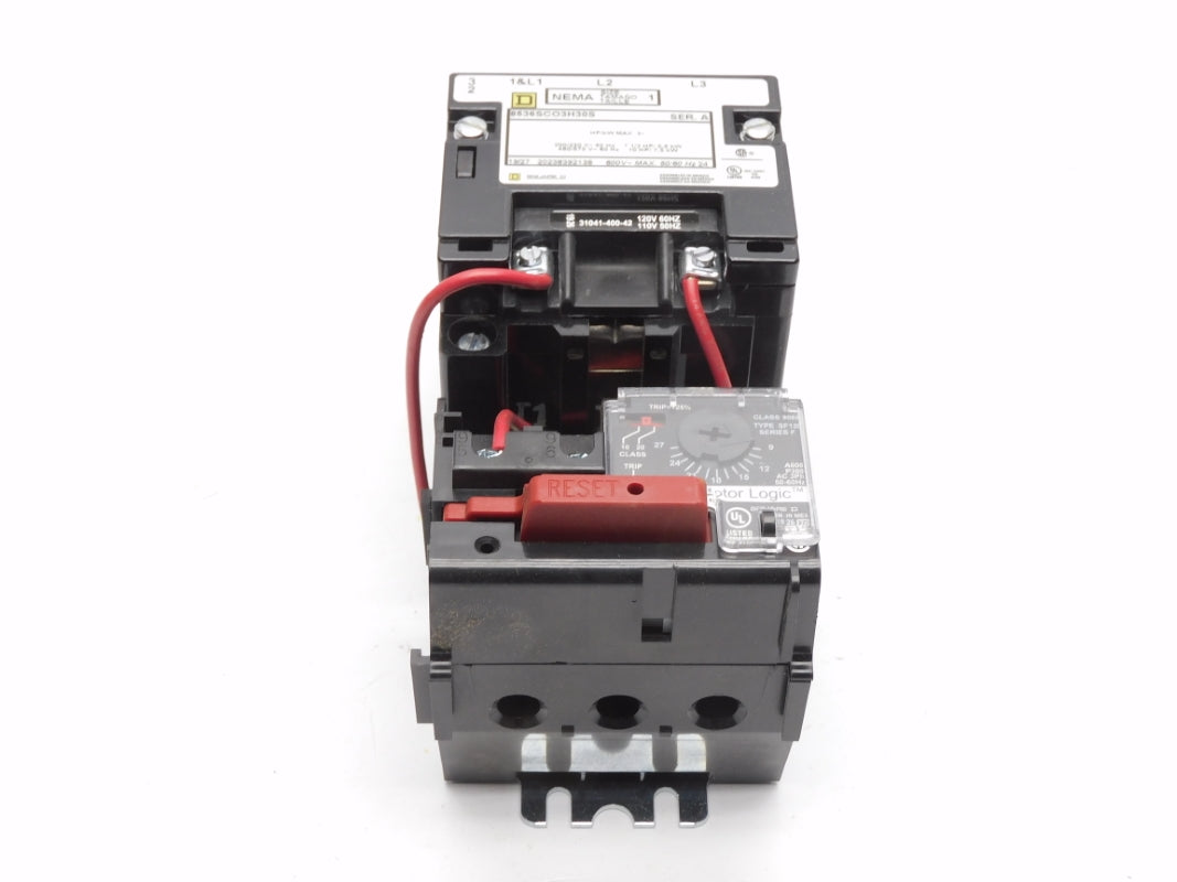 SQUARE D 8536SCO3V02H30S SER. A 110/120V 9-27A NSMP