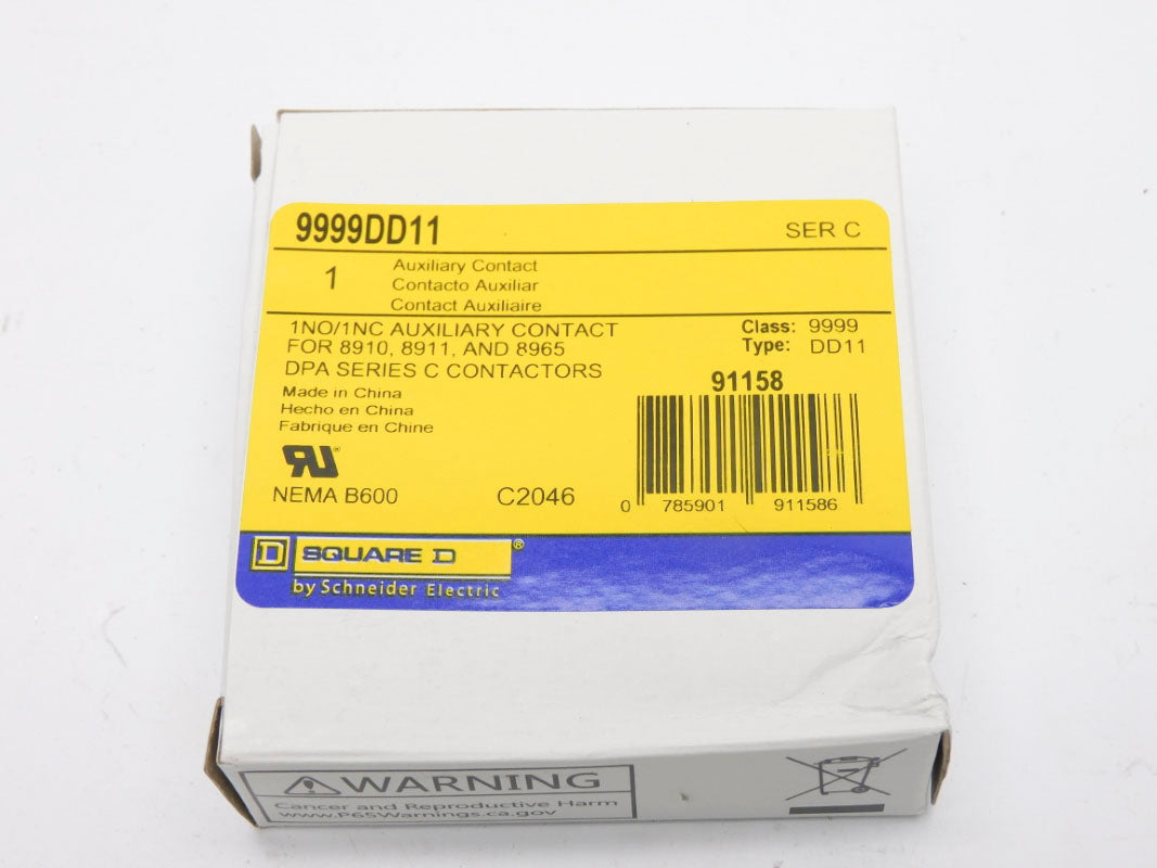 SQUARE D 9999DD11 SER. C 600V NSMP