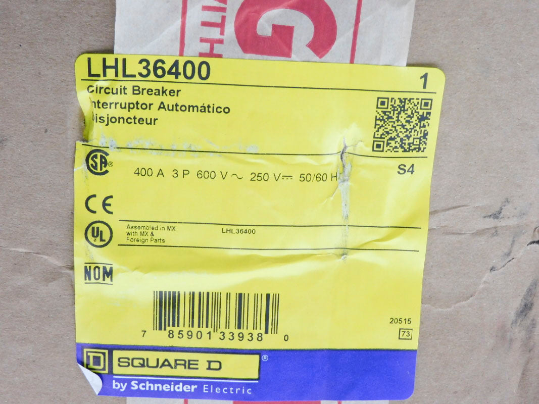 SQUARE D LHL36400 600V 400A NSFS
