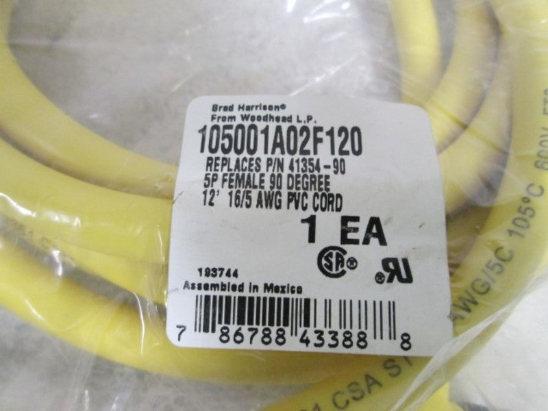 BRAD HARRISON FEMALE CORD 105001A02F120  NSNP IN BAG