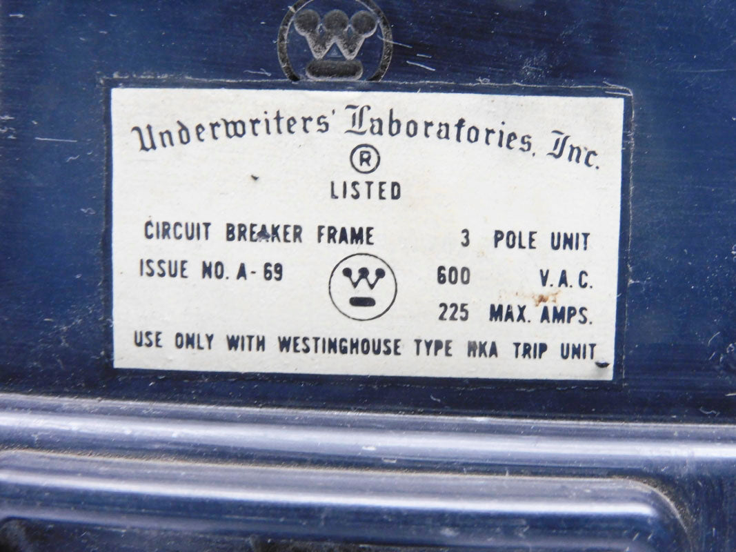 WESTINGHOUSE KA3200 200A 600VAC UNMP