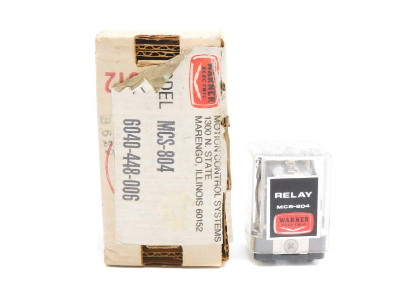 WARNER ELECTRIC 6040-448-006 MCS-804 110VDC 3A NSMP