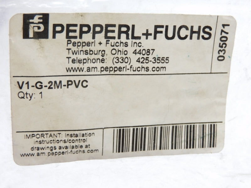 PEPPERL+FUCHS V1-G-2M-PVC 035071 NSMP