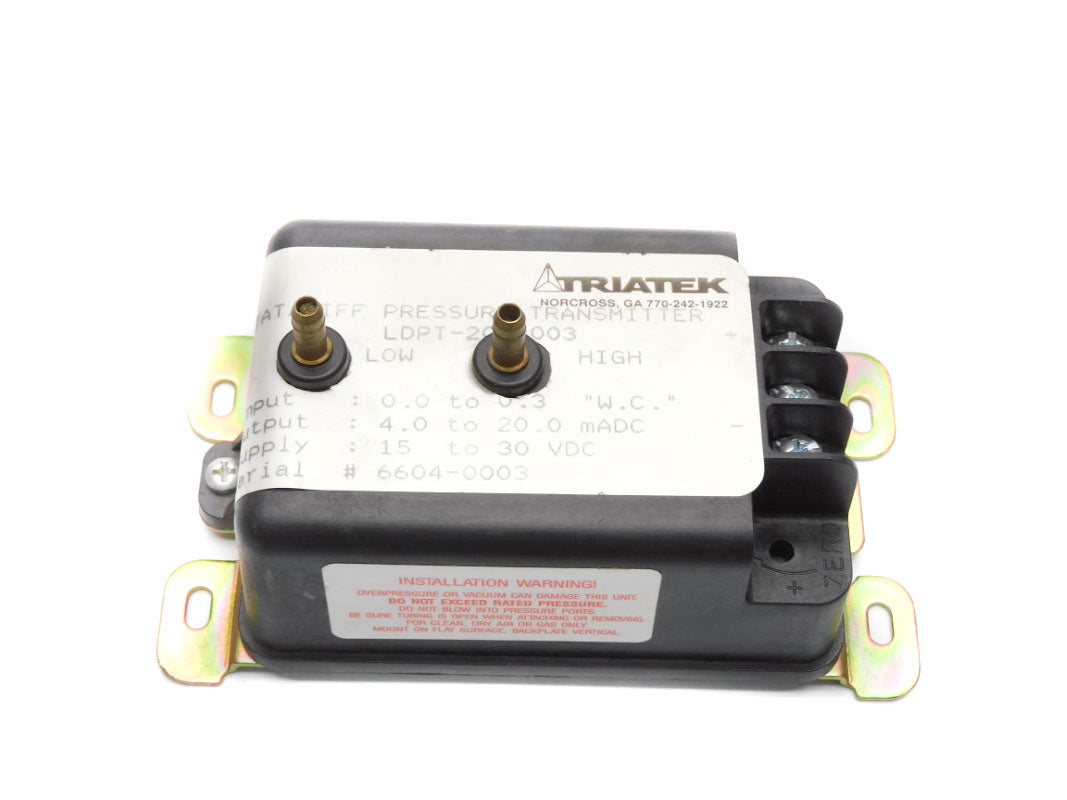 TRIATEK LDPT-200-003 15-30VDC 0.0-0.3/W.C." NSNP