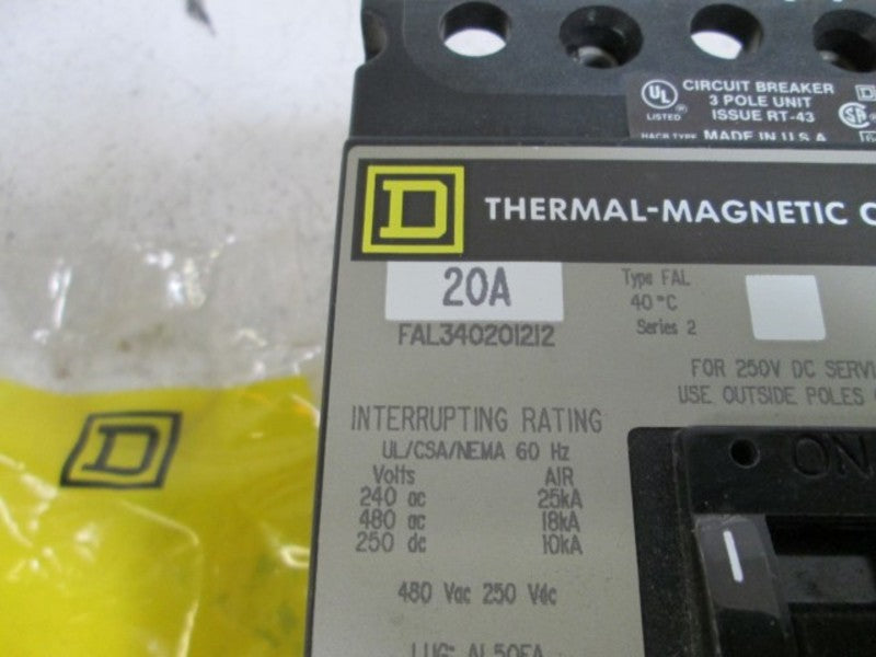 SQUARE D FAL340201212 CIRCUIT BREAKER (GREY) NSNP