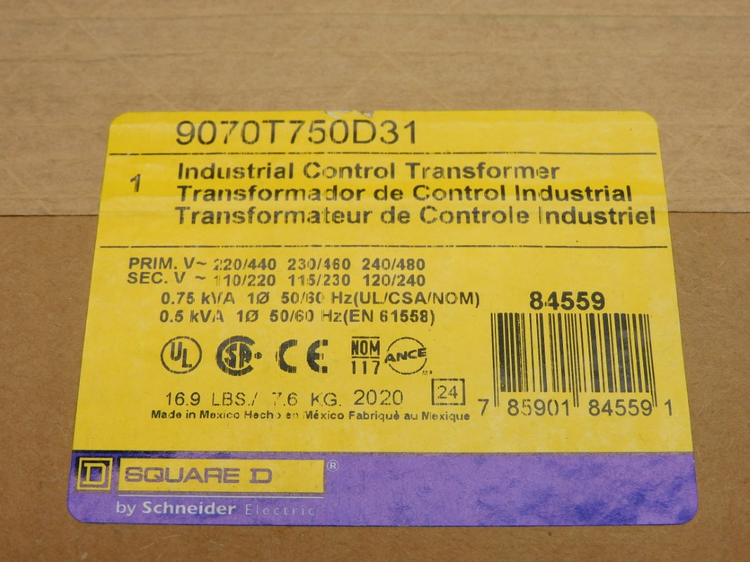 SQUARE D 9070T750D31 480V NSFS