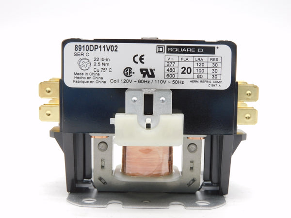SQUARE D 8910DP11V02 SER. C 110/120V 20A NSMP