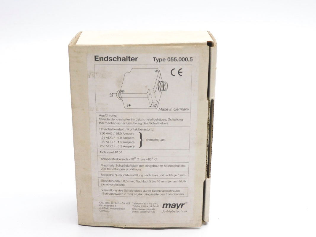 MAYER 055.000.5 250VAC/DC 15A NSMP