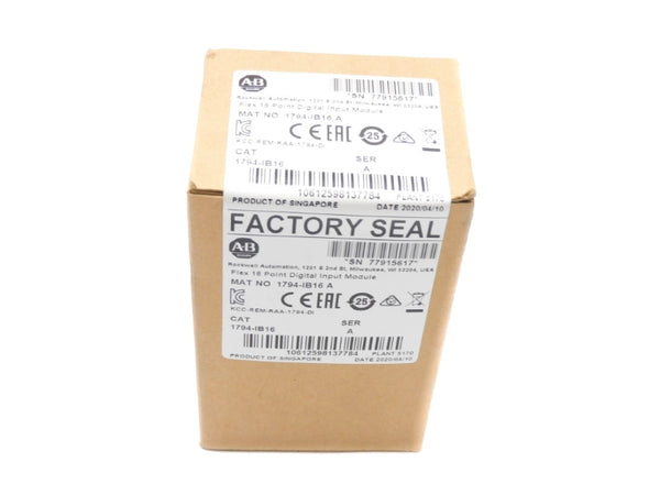 ALLEN BRADLEY 1794-IB16 SER. A DATE: 2020 NSFS