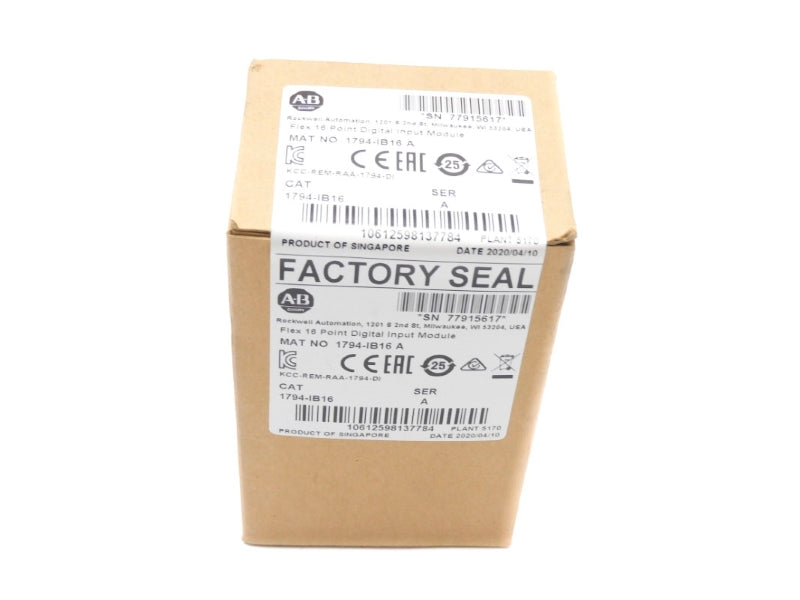 ALLEN BRADLEY 1794-IB16 SER. A DATE: 2020 NSFS