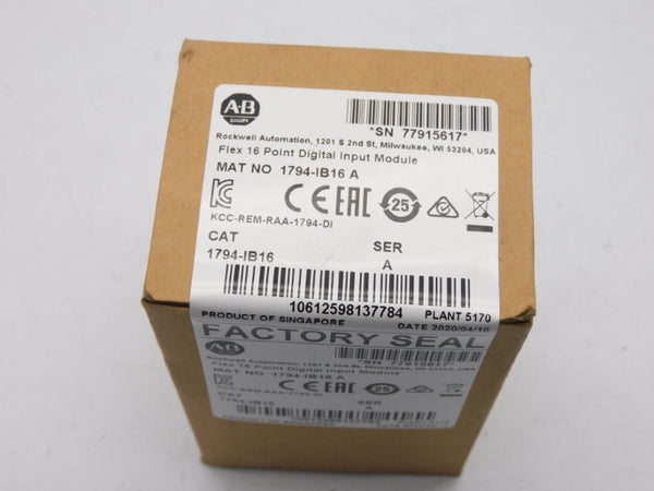 ALLEN BRADLEY 1794-IB16 SER. A DATE: 2020 NSFS