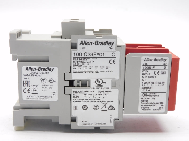 ALLEN BRADLEY 100S-C23EJ23BC SER. C 24VDC 32A (BR/WH) NSMP