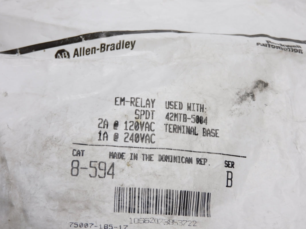 ALLEN BRADLEY 8-594 SER. B 240VAC 2A NSMP