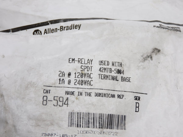 ALLEN BRADLEY 8-594 SER. B 240VAC 2A NSMP