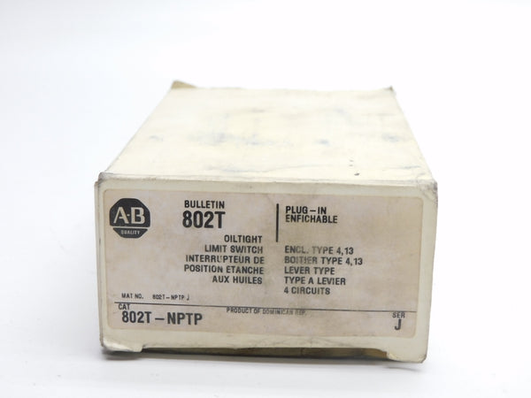 ALLEN BRADLEY 802T-NPTP SER. J 120-300VAC 60A (WH) NSMP