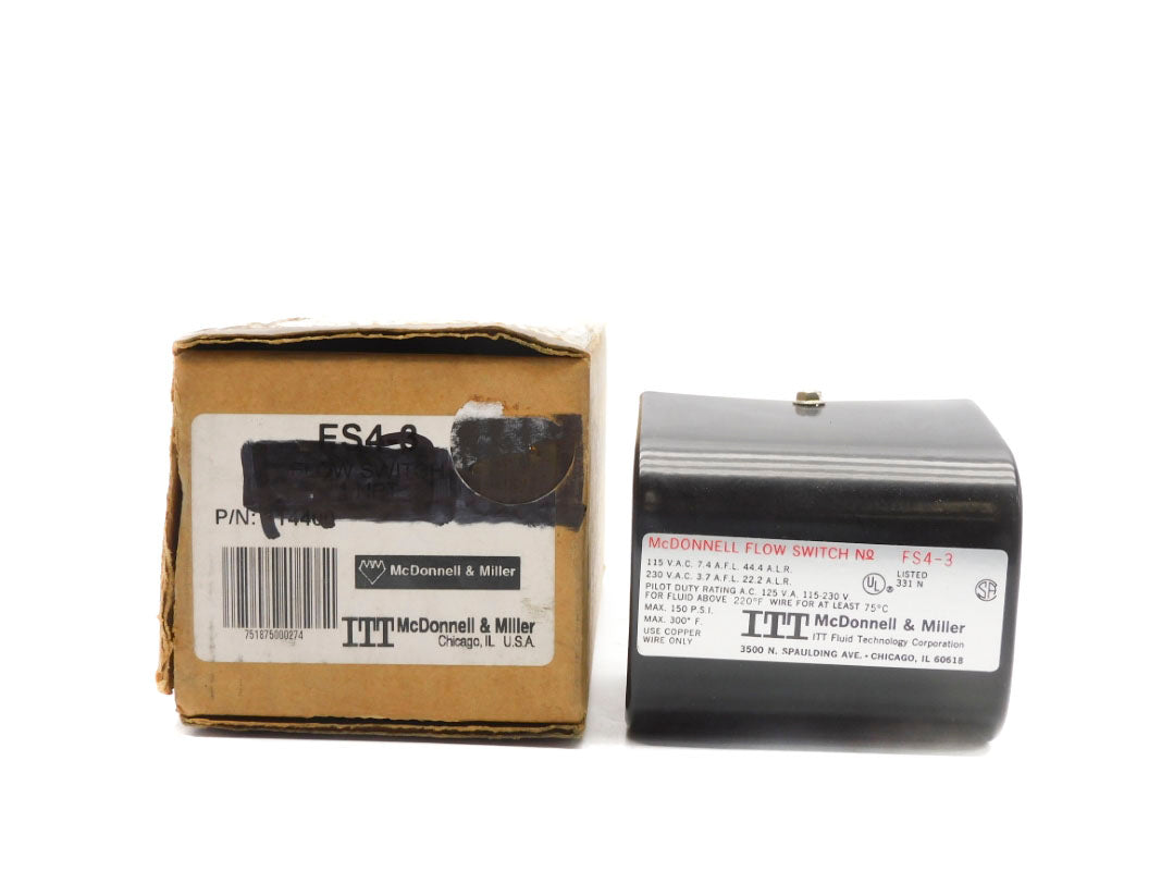 MCDONNELL&MILLER FS4-3 230VAC 3.7A 150PSI NSMP