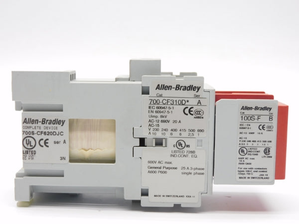 ALLEN BRADLEY 700S-CF620DJC SER. A 24VDC 20A (BR/WH) NSMP