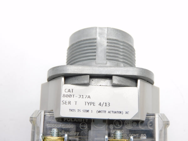ALLEN BRADLEY 800T-J17A SER. T (WH) NSMP